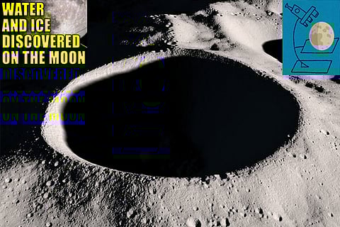 A visualization, using data from the Lunar Reconnaissance Orbiter, of the Shackleton crater