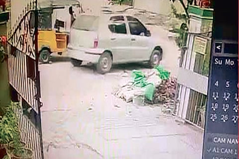 CCTV grab of the car used for the kidnap in Tiruchy