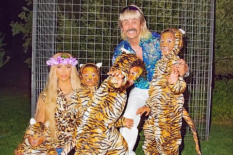 Kim Kardashian dresses as 'Tiger King' star Carole Baskin for Halloween