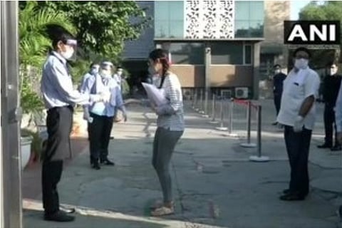 JEE main begins across India with COVID-19 precautions