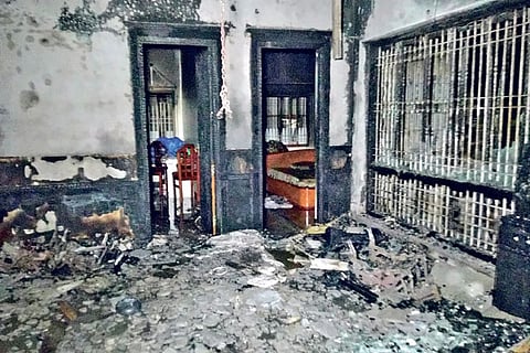 The house that was reduced to ashes in Salem on Friday