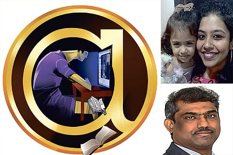 Illustration: Saai; Shriya with her daughter Nitara; Lakshminarayanan