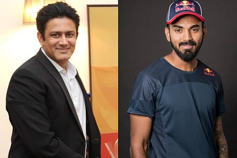 Anil Kumble and KL Rahul