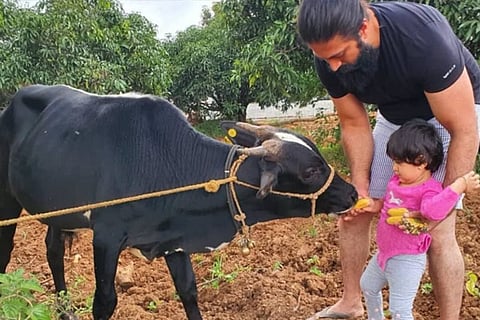 'K.G.F' star Yash has family time in the farmhouse