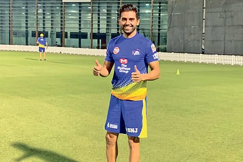 CSK?s Deepak Chahar is all smiles on his return to training