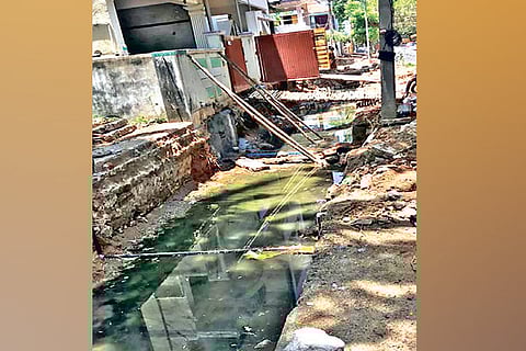 Damage caused to houses in Sathuvachary