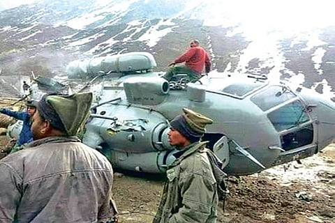 DeTect: Old image shared as Indian chopper crash in Ladakh