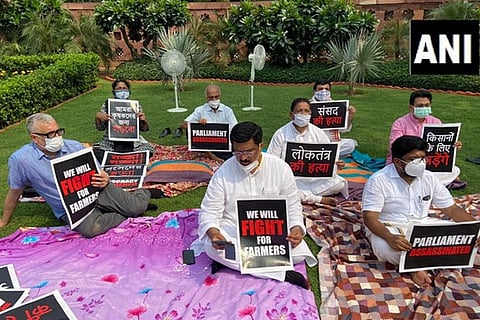 8 suspended RS members end 'dharna', join session's boycott