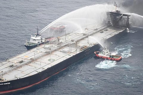 Oil tanker that caught fire off Sri Lankan coast to pay 1.8 million dollars