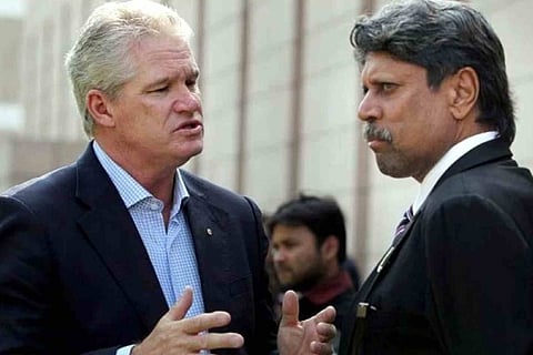 Dean Jones and Kapil Dev