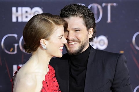 Rose Leslie and Kit Harington