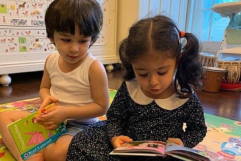 Kareena posts adorable picture of Inaaya, Taimur