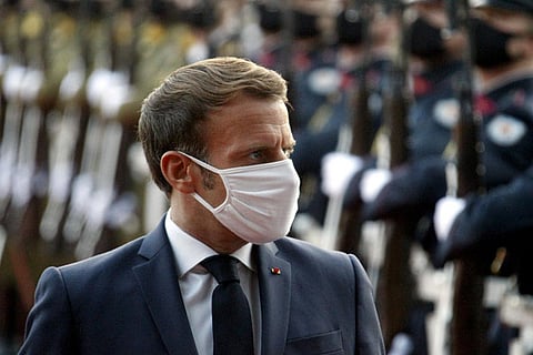 Macron meets exiled Belarus opposition leader, promises help