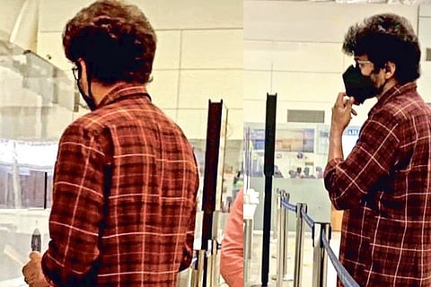 Vijay at the airport