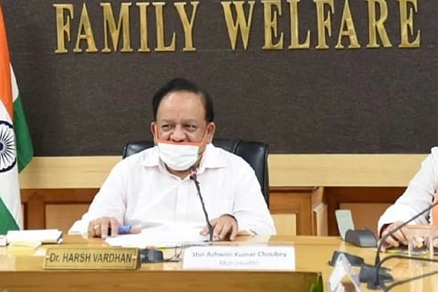 File photo: Union Health Minister Harsh Vardhan