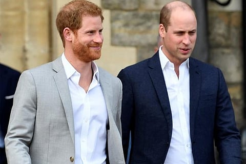 Britain's Princes William and Harry  (File photo)