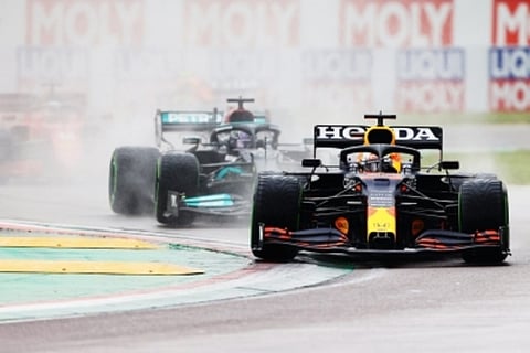 F1: Verstappen wins turbulent Emilia Romagna GP