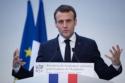 File photo: French President Emmanuel Macron