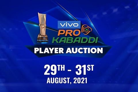 Pro Kabaddi Season 8 auction between August 29 and 31