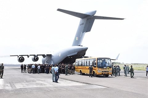 IAF plane from Kabul lands at Jamnagar airbase, leaves for Delhi after refuelling