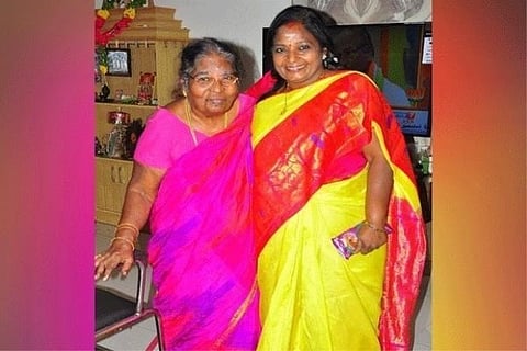 Source: ANI; Tamilisai with her mother