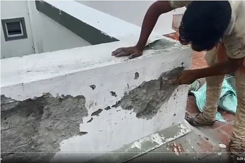 A screen grab from the video