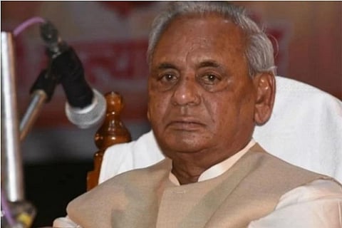 Kalyan Singh's cremation in Bulandshahr on Monday afternoon