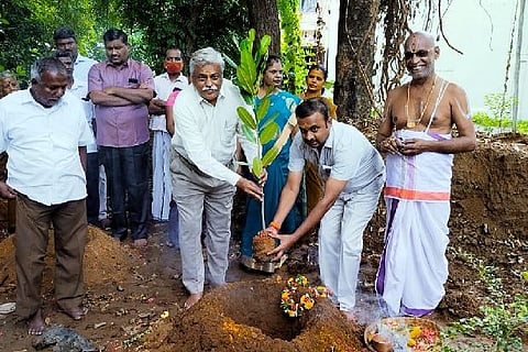 1008 saplings planted in Srirangam temple land