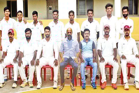 Classic CC team members pose for a photograph. The team will play in the First Division next season