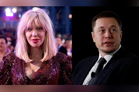 American singer/Actress Courtney Love and SpaceX CEO Elon Musk (Image source: IANS)