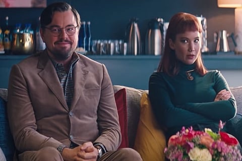 Leonardo DiCaprio and Jennifer Lawrence from Don't Look Up