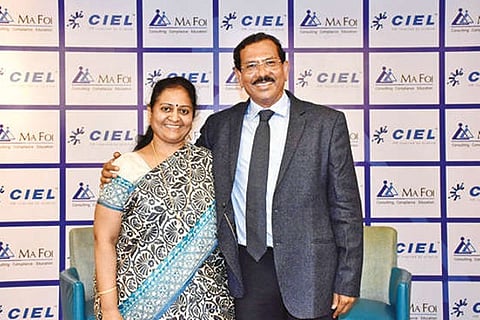 Ma Foi K Pandiarajan-Executive Chairman with Latha Rajan-Co-founder, Ma Foi Group, CIEL HR Services