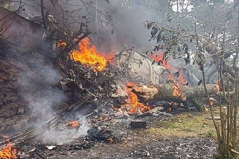 The IAF Mi-series chopper carrying General Bipin Rawat crashed in Coonoor