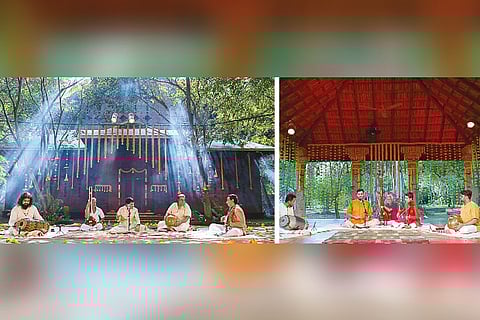 Stills from MadRasana Virtual Festival 2021 that is being shot in Auroville