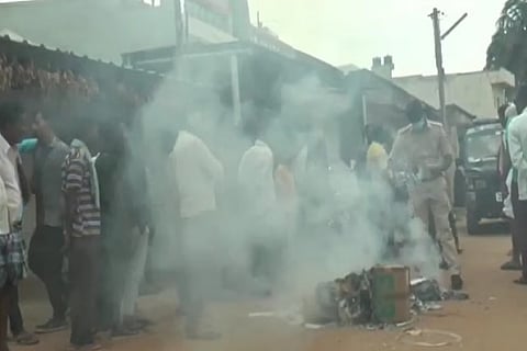 Religious books burnt by Hindu activists in Karnataka