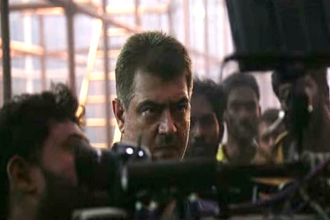 Screengrab from the making video of Valimai