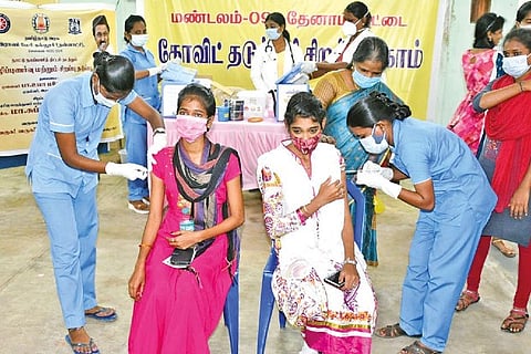Ma Subramanian inaugurated a special vaccination camp at Queen Mary?s College, Mylapore on Wednesday