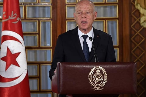 Tunisian President Kais Saied. File photo