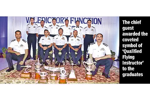 54 officers pass out after completing qualified flying instructors course