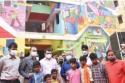 V Senthilbalaji at the closing ceremony of the Ukkadam Art District project