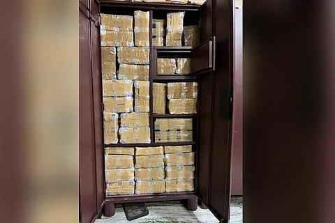 Rs. 150 crores have been seized in the raid