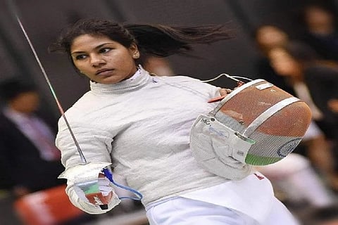 Fencer Bhavani Devi (Credit: ANI)