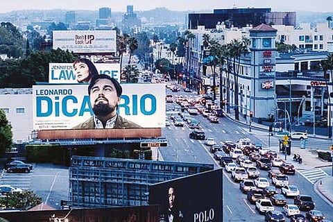 Netflix's Recent film 'Don't Look Up' hoardings hung up around the city (File Photo)