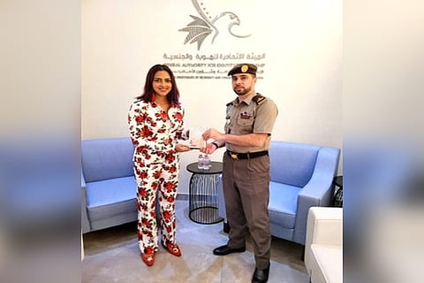 Amala Paul receives UAE's Golden Visa