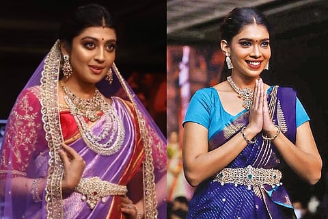 Pranitha Subhash (left) and  Dushara Vijayan (right) (PC: Manivasagan)
