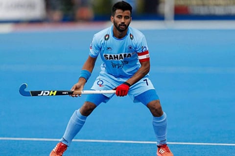 Indian hockey Captain Manpreet Singh (Image Courtesy:Reuters)