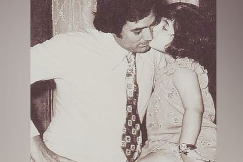 Throwback picture of Rajesh Khanna and Twinkle Khanna (Image source: Instagram)