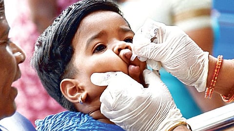 Polio vaccination for kids