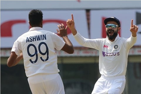 Source: Twitter (BCCI); Rory Burns on the very first ball bowled by Ravichandran Ashwin