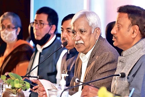 Arora in a meeting in Chennai on Thursday